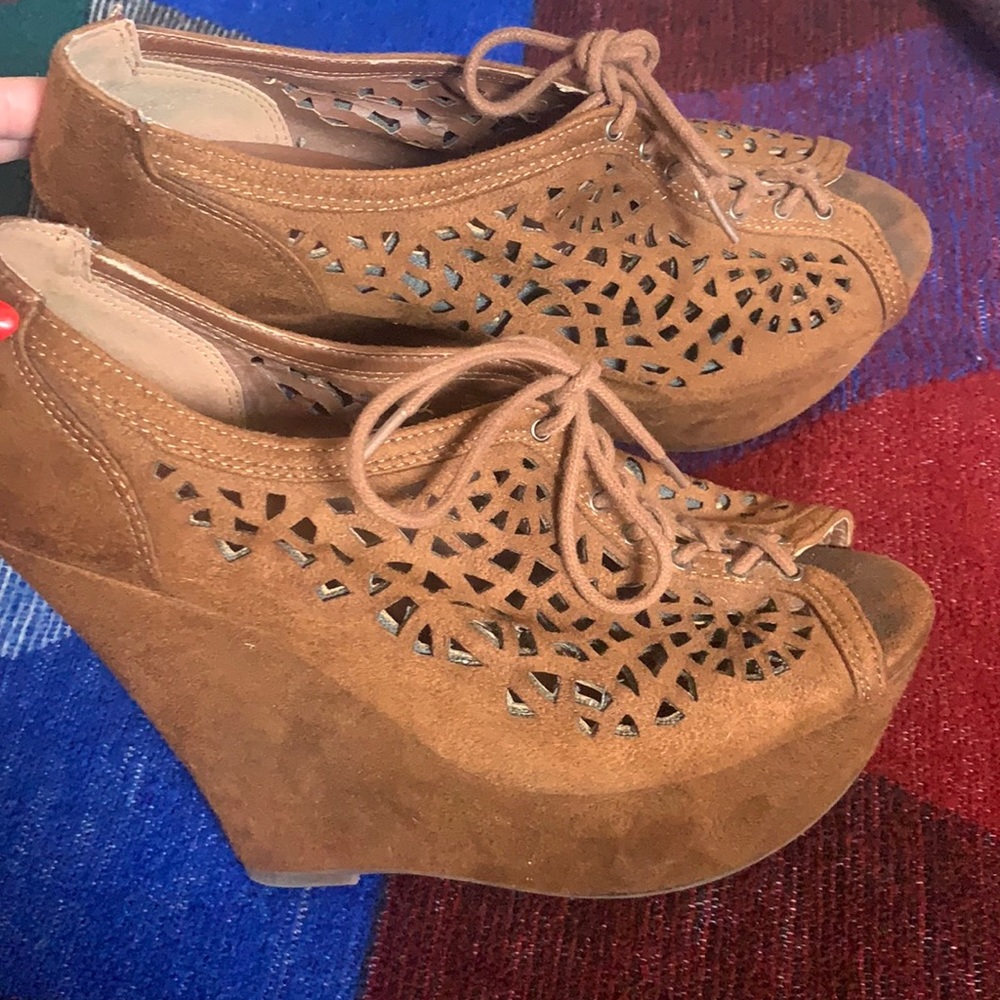 Womens Brown Wedges